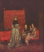 Gerard ter Borch the Younger Paternal Admonition Sweden oil painting artist